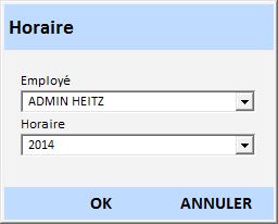 Importer Horaire