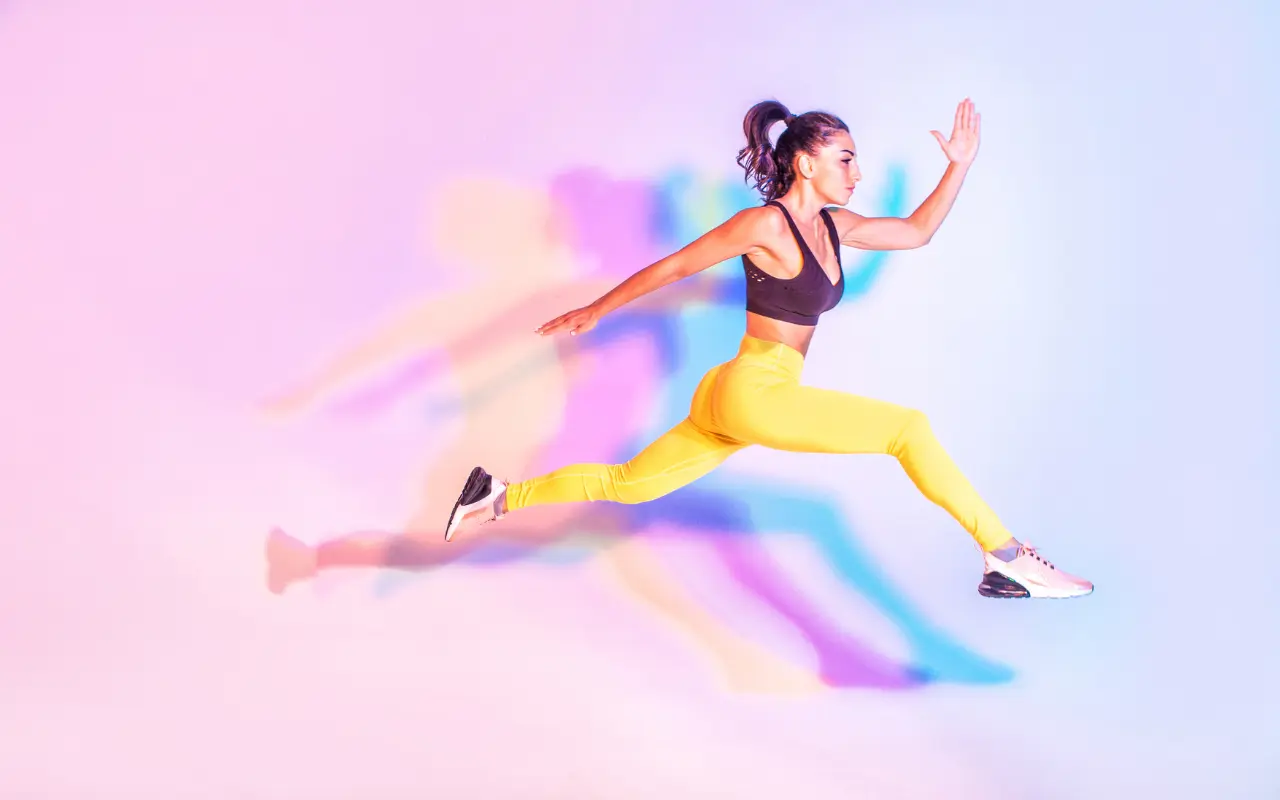 Femme en train de courir
