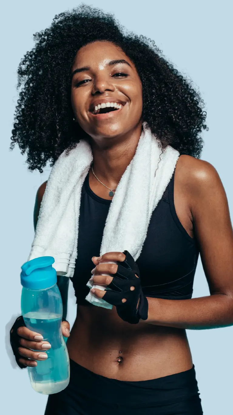 Femme en tenue de sport