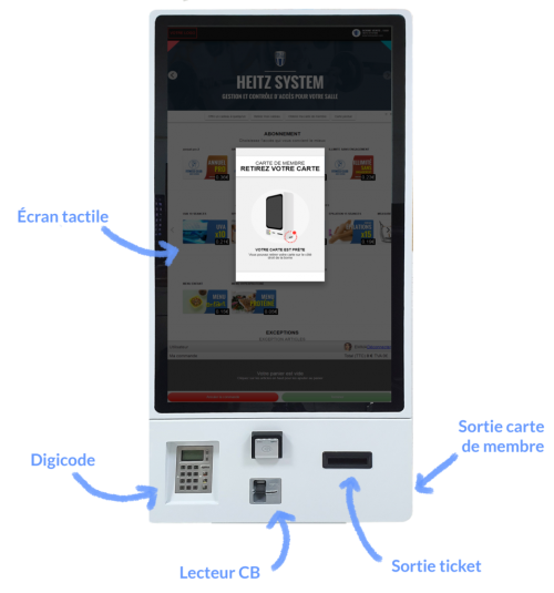 borne de vente Heitz System